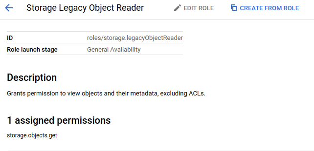 Storage Legacy Object Reader